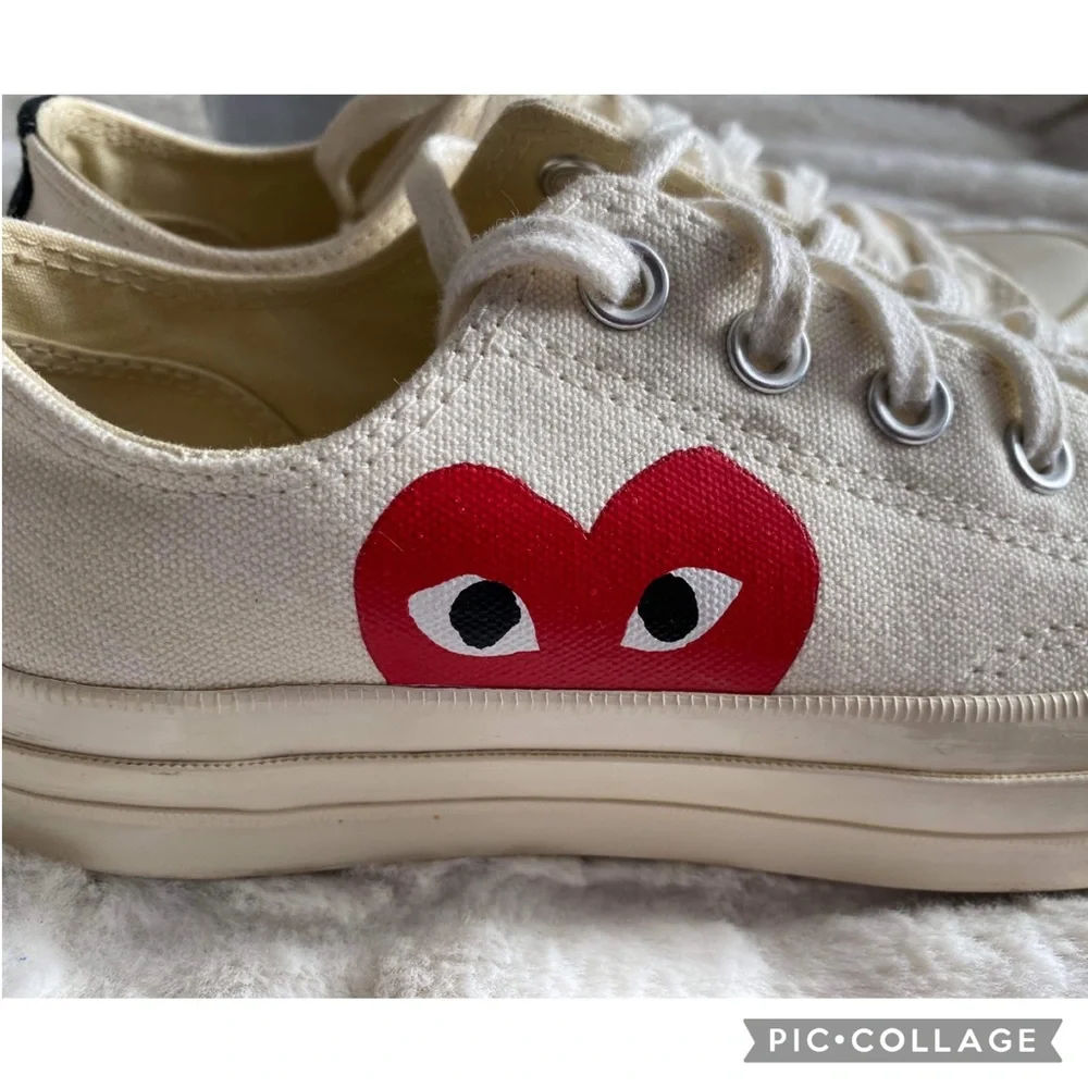 ✨Like New Converse X Comme Des Garçons Play - Picture 4 of 7